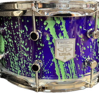 6.5x14" Star Cut - Purple with Green Liquid Splatter